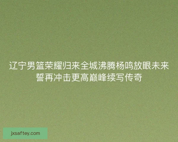 辽宁男篮荣耀归来全城沸腾杨鸣放眼未来誓再冲击更高巅峰续写传奇